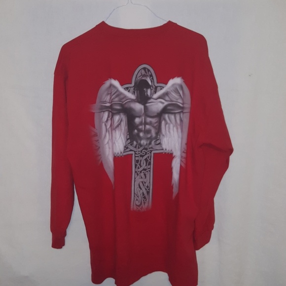 Red Long Sleeve T-Shirt - Picture 3 of 3